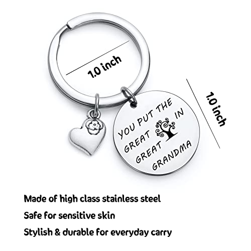 NOTHERS RSZOTW Great Grandma Gift Mothers Day Gift Great Grandmother Gift Great Grandma Thank You Jewelry Great Gigi Gifts Great Grammy Gift Granny Gift Great Nana Jewelry