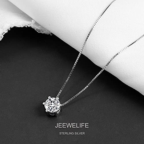 JeeweLife Mother in Law Necklace, Sterling Silver Necklace for Mom, Best Gifts for Mother in Law, Wedding Mother's Day Birthday Gifts