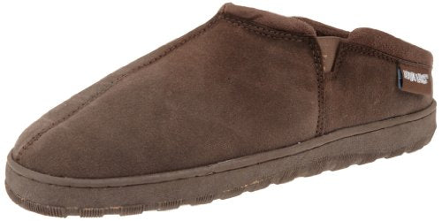 MUK LUKS mens Printed Berber Clog Slipper, Chocolate, XX-Large US