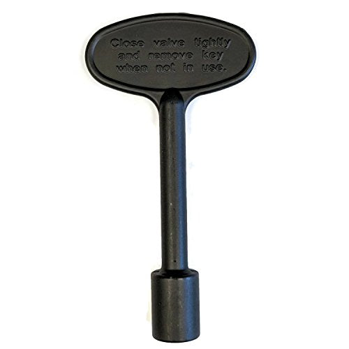 Midwest Hearth Universal Valve Key for Gas Fire Pits and Fireplaces - Flat Black (3-Inch)