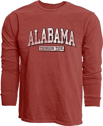 Blue 84 Standard NCAA Officially Licensed Long Sleeve T-Shirt Team Color Dyed Ringspun Vintage