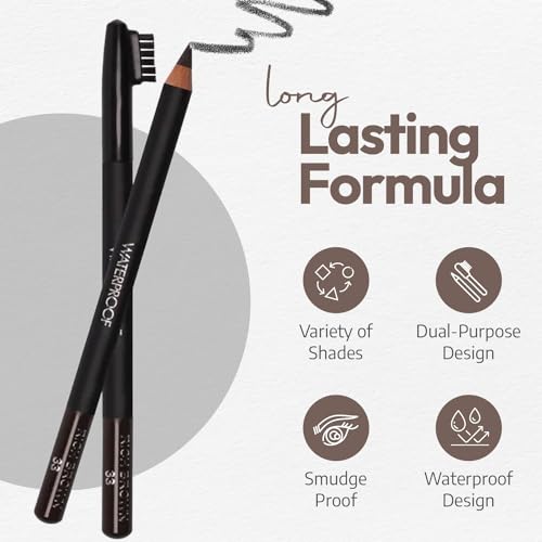 Sorme' Treatment Cosmetics Natural Definitive Waterproof Eyebrow Pencil, Rich Brown, 0.04 Ounce (Pack of 1)