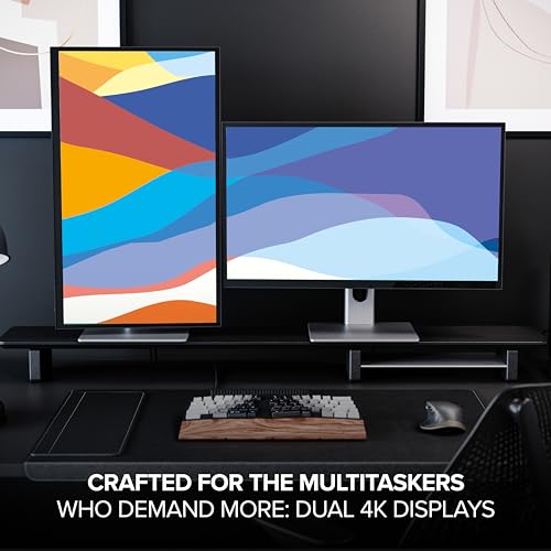ALOGIC Clarity 27” 4K UHD LCD Monitor | USB-C 90W Power Delivery | 16:9 Silver & Black | Adjustable Stand