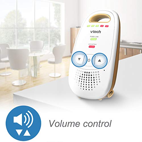VTech Upgraded Audio Baby Monitor with Rechargeable Battery, Long Range, and Crystal-Clear Sound