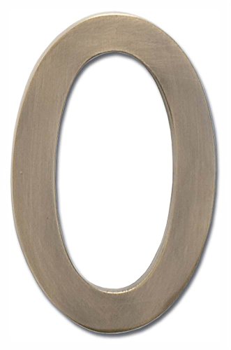 Architectural Mailboxes 3585AB-1 Brass 5-Inch Floating House Number 1, Antique Brass