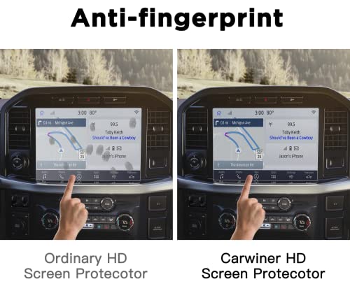 Carwiner Screen Protector for 2021-2024 2025 Ford F-150 12In Navigation Display Tempered Glass F150 SYNC4 Touchscreen Protector Accessories (HD)