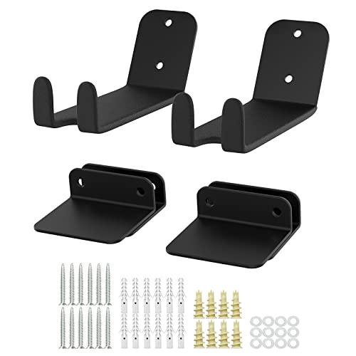 WALMANN 2 Pack Bike Pedal Hanger Wall Mount, Heavy Duty Horizontal Bike Rack for Garage Wall, Bike Display Stand for Home Holds Up to 70LBS