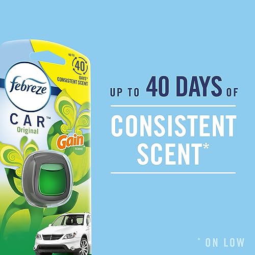 Febreze Car Vent Clip, Downy Calm Scent, 2 Count, 0.13 oz Total