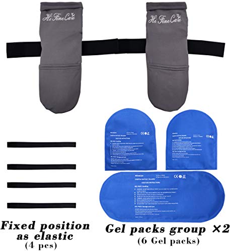 Cold Therapy Socks (w/Compression Strap) - Ice Pack Socks Cooling Socks Gel Ice Treatment for feet, Heels, Swelling, Arch Pain,Gray,1 Pair Socks Gel Ice Treatment for feet, Heels, Swelling, Arch Pain