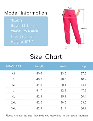 THE GYM PEOPLE Women's Fleece Sweatpants Warm Workout Joggers Pants with Pockets Black