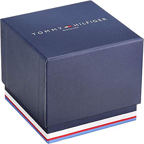 Tommy Hilfiger Men's Multifunction Stainless Steel Case and Leather Strap Watch, Color: Brown (Model: 1792053)