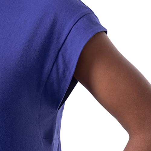 Lee Women's Soft Shoulder Short Sleeve T-Shirt, Anthem Blue, Small