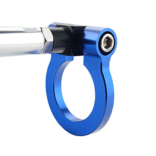 DEWHEL JDM Racing Aluminum Tow Hook Front for Scion FR-S BRZ Impreza WRX Sti Toyota 86 Black