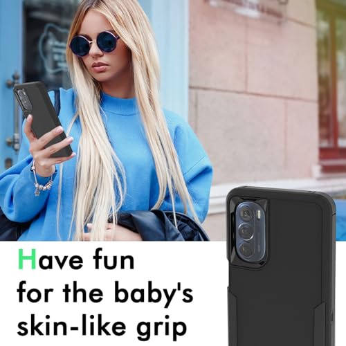 for Moto G Stylus 2022 5G Case,(Not for 4G Version) HD Screen Protector,Military Grade Drop Protection, Heavy Duty Durable Sturdy Shockproof Phone Case ,Black
