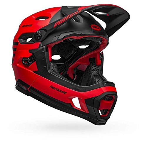 Bell Super DH MIPS Adult Mountain Bike Helmet - Matte Blue/Crimson (2022), Medium (55-59 cm)