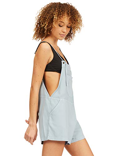 Billabong womens Out N About Short Overall Rompers, Chambray, X-Small US