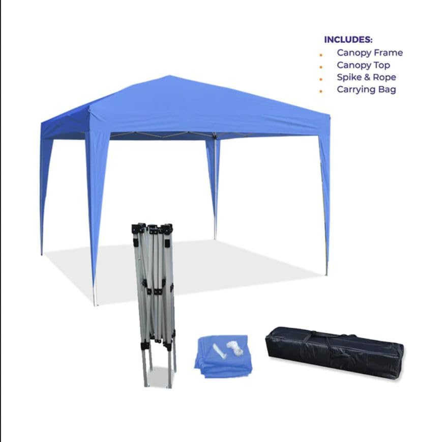 Impact Canopy 10' x 10' Canopy Tent Gazebo with Dressed Legs, White