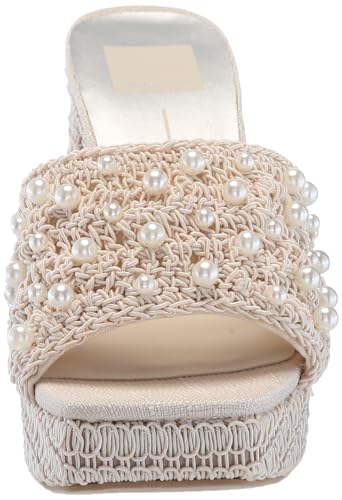 Dolce Vita Women's ABENI Heeled Sandal, VANILLA PEARLS, 6