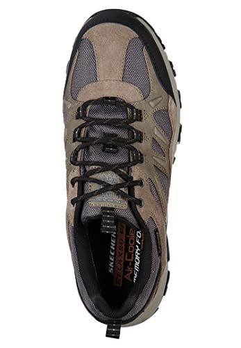 Skechers mens Selmen-enago Trail Oxford Hiking Shoe, Chocolate, 10 US