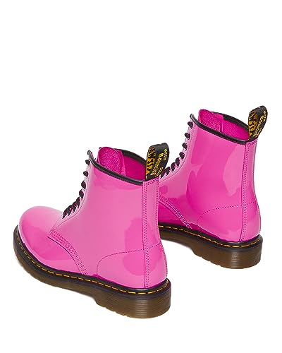 Dr. Martens Unisex 1460 Patent Leather 8 Eye Boot, Thrift Pink, 15 Women/14 Men