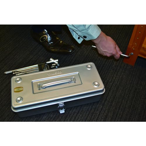 TRUSCO T-350SV Trunk Tool Box, 14.8 x 64.2 x 4.0 inches (373 x 163 x 102 mm), Silver