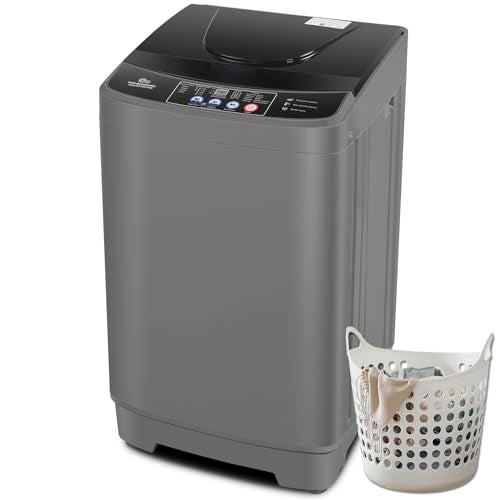 Nictemaw Portable Washing Machine 15.6Lbs Large Capacity 2.1 Cu.ft Laundry Machine with 10 Programs and 8 Water Levels Selections Compact Washer Machine for Apartment, Home, Dorms, Rv