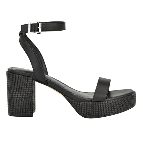 Calvin Klein Women's Lalah Heeled Sandal, Ivory 150, 10