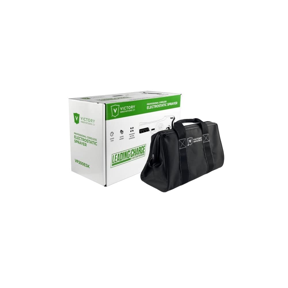 Victory Innovations Cordless Electrostatic Handheld Sprayer for Disinfectants and Sanitizers, 360° Coverage, 3-in-1 Nozzle, Easy Fill Tank Covers 2,800 Sq Ft, Green, 33.8 Fl Oz (Pack of 1), (VP200ESK)
