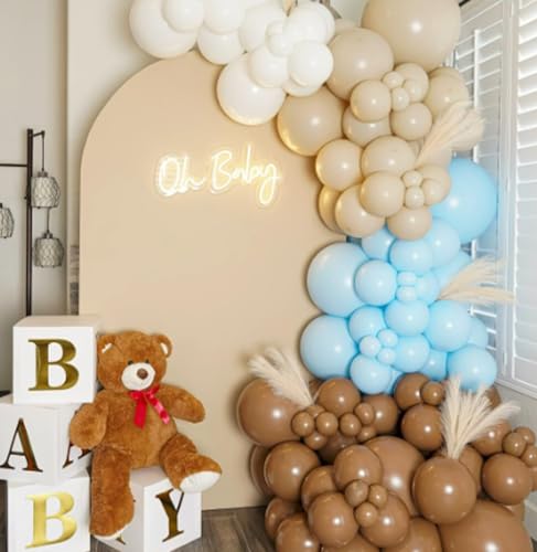 Arch Backdrop Cover, 3.3x6.6FT Chiara Backdrop Stand Covers, 2-Sided Wedding Arch Cover, Spandex Fitted Arch Backdrop Stand Cover for Wedding Birthday Party Decoration (Beige, 6.6 FT)