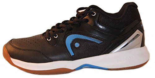 HEAD Men's Sonic 2000 MID Racquetball/Squash Indoor Court Shoes (Non-Marking) (White/Blue) 12.5 (D) US