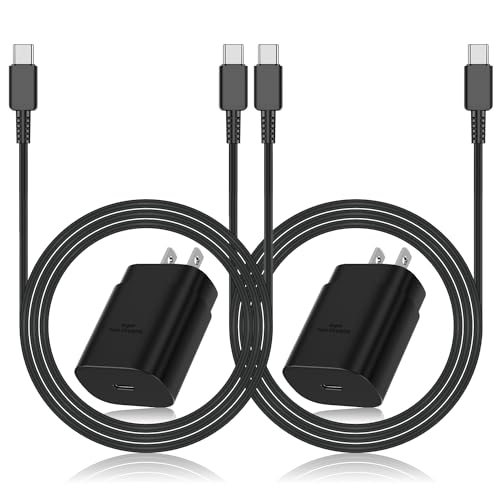 Super Fast Charger Type C, 2Pack 45W USB C Wall Charging Block Adapter and 6ft Android Phone Charger Cable for Samsung Galaxy S23 Ultra/S23/S23+/S22/S22 Ultra/S22+/S22 Plus/S21/Note 20 Ultra/Note10+