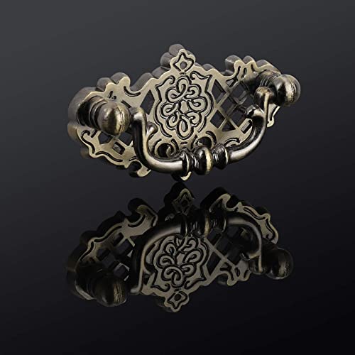 15 Pack Copper Drawer Pulls Vintage Cabinet Pulls Antique pulls for Dresser Closet Cupboard 2 inch Center to Center