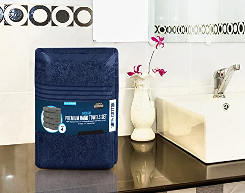 Utopia Towels 6 Piece Premium Hand Towels Set, (16 x 28 inches) 100% Ring Spun Cotton, Lightweight and Highly Absorbent Towels for Bathroom, Travel, Camp, Hotel, and Spa (Beige)