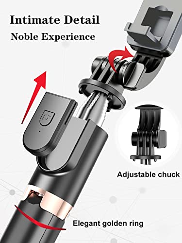 Selfie Stick Tripod with Wireless Remote, 46'' Cellphone Selfie Stick Tripod with LED Fill Light, for iPhone 15/14/14 pro/13/13 Pro/12/11/11 Pro/XS Max/XS/XR/X/8/7 and Android Smartphone(Upgrade)