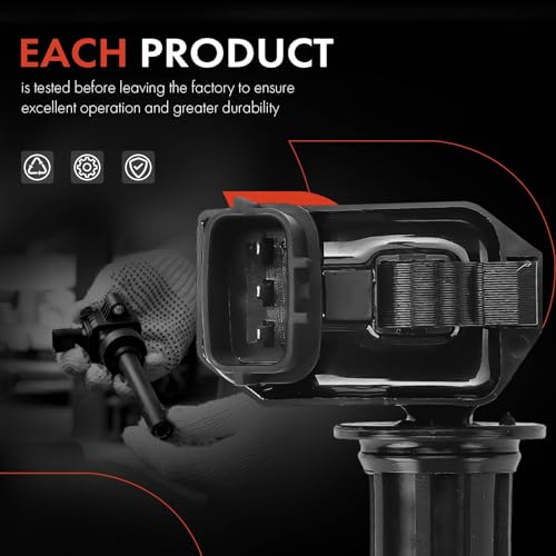 A-Premium Engine Ignition Coil Pack Compatible with Nissan Maxima 1995-1999 & Infiniti I30 1996-1999, V6 3.0L, Front Bank