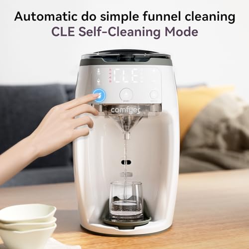 Instant Formula Maker Comfyer, Customizable and Automatic Formula Dispenser Machine with Accurate Temperature Control for Baby, Automatic Powder Blending for All Brands of Bottle and Formula, White