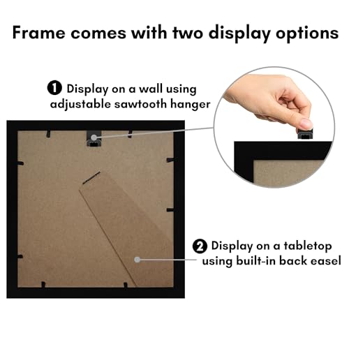 Americanflat 4x6 Picture Frame with Arch Mat Insert and Shatter-Resistant Glass - Signature Collection - Photo Frame for Tabletop and Wall Display - 6x8 Picture Frame without Mat - Gold