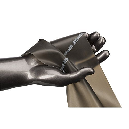 THERABAND Resistance Bands, 5 Foot, 15 Count Professional Latex Elastic Bands For Upper & Lower Body Exercise, Physical Therapy, Pilates, Home Workouts, & Rehab, Special Heavy Black, Advanced Level 1