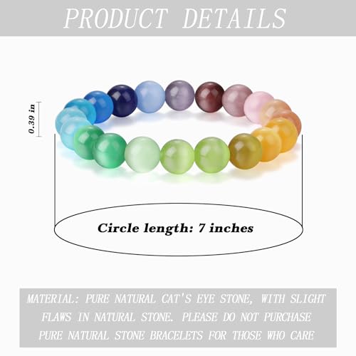 HANGINTHERE 925 Sterling Silver Aurora Borealis Crystals Bracelet for Women Trendy