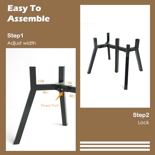 TIDANT Adjustable Raised Dog Bowl Stand for Large & Medium Dogs, 11" Tall Raised Dog Food & Water Bowl Holder, Fits 7-10.6" Wide Bowls, 2-in-1 Design,Elevated Dog Bowl Stand, Bowl Not Included
