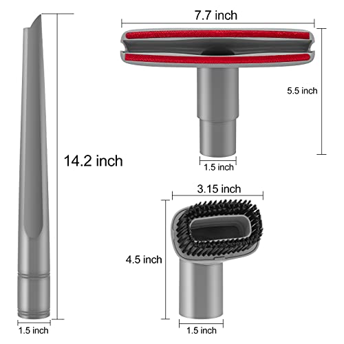 Crevice Tool and Dust Brush Upholstery Tool Compatible with Shark Navigator Lift-Away Vacuum Cleaner Models NV350, NV351, NV352, NV355, NV356E, NV357, NV360, NV370, UV440, Compare to Part No.112FFJ