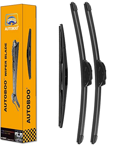 AUTOBOO Replacement for Honda Pilot Rear and Front Windshield Wiper Blade 2016-2020 2021 2022,3 Pieces 26"+24"+14 inch…