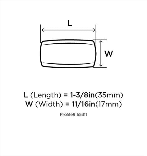 Amerock | Cabinet Knob | Aged Pewter | 1-3/8 inch (35 mm) Length | Highland Ridge | 1 Pack | Drawer Knob | Cabinet Hardware