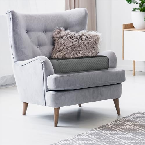 Kӧlbs Extra Large Recliner Cushion | Chic 2 Tone Velvet Cover | Memory Foam Seat Cushion 5 inch Thick 20" x 20" Large | Recliner Chair Cushion for Elderly - Extra Large Chair Cushion