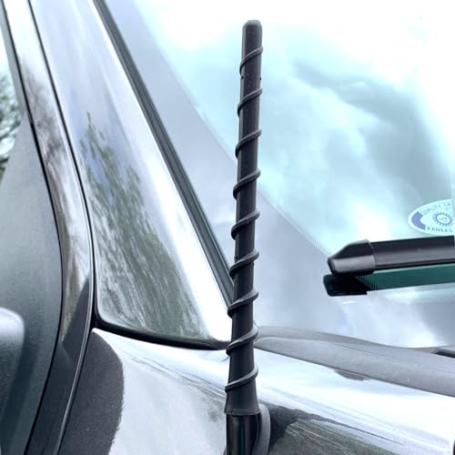 VOFONO 9 Spiral Inch Antenna Fits for 1995-2024 Toyota Tundra Tacoma FJ Cruiser, Toyota Accessories Car Wash Proof Flexible Rubber Copper Tundra Tacoma Antenna Designed for Optimized FM/AM Reception