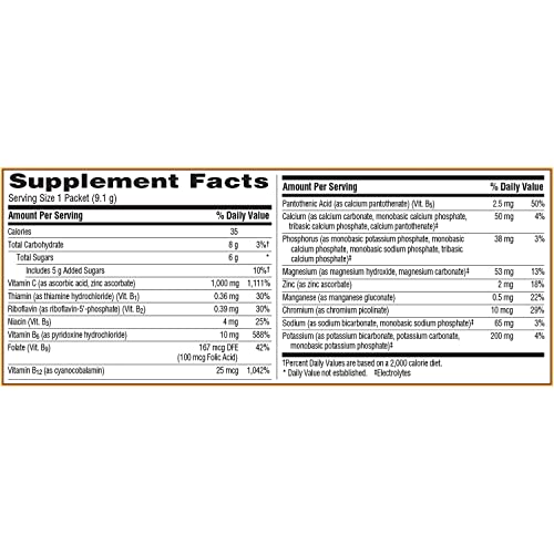 Emergen-C 1000mg Vitamin C Powder, with Antioxidants, B Vitamins and Electrolytes, Vitamin C Supplements for Immune Support, Caffeine Free Drink Mix, Raspberry Flavor - 60 Count/2 Month Supply