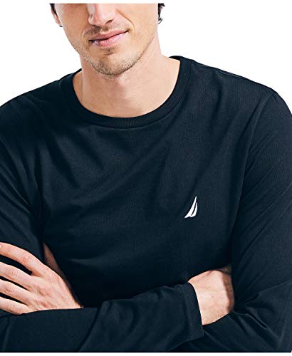 Nautica Men's J-Class Logo Long Sleeve T-Shirt, Zinfandel, XX-Large