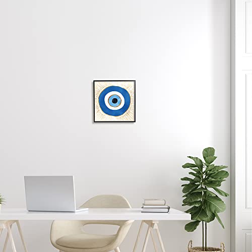 Stupell Industries Evil Eye Symbol Striped Rays Framed Wall Art, Design by Ziwei Li
