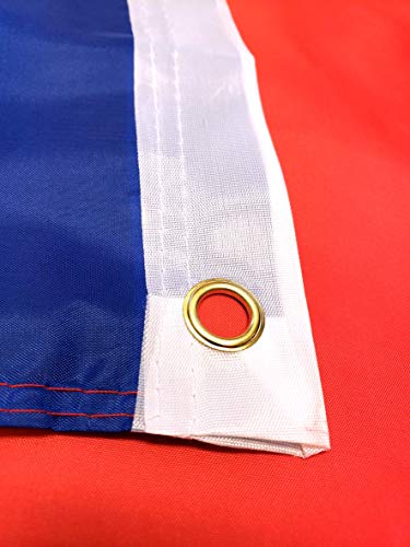 High Supply 3x5 Chile Flag with Two Brass Grommets, 100% Polyester Fabric, and Double Stitched Edges Chilean Flag 3x5 Flag of Chile
