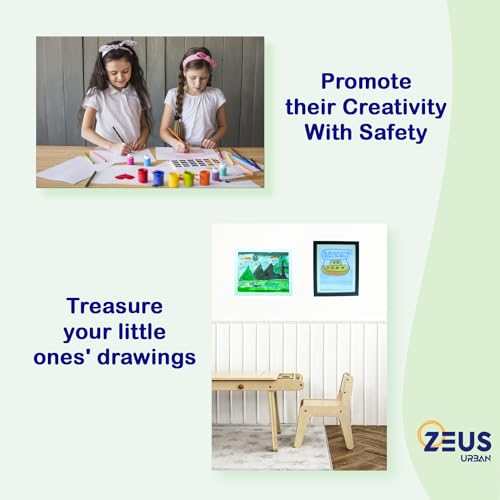 Kids Art Frame can hold standard paper sizes of 8.5 x 11 inches, Letter sizes , Perfect for organize and display your children's artwork, drawings, paintings, or masterpiece, Changeable Front opening